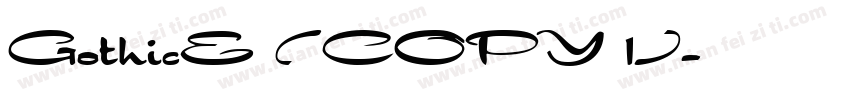 GothicE (COPY 1)字体转换